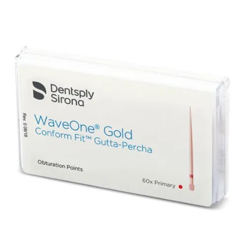 DENTSPLY SIRONA WAVEONE GOLD CONFORM FIT GUTTA PERCHA POINTS PRIMARY ROOD (60st)