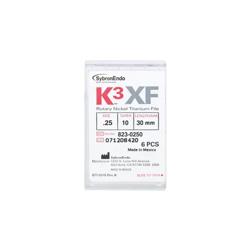 KERR ENDO K3 XF NI-TI FILES .10 30mm NR.25 (6st)