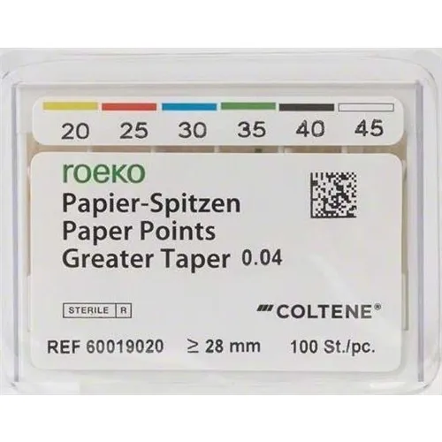 ROEKO PAPER POINTS GREATER TAPER .04 NR.35 GROEN (100st)