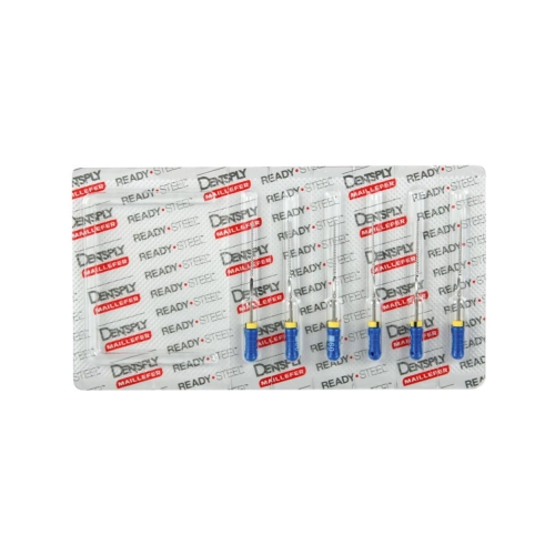 MAILLEFER READY STEEL K-FILES 31mm NR.60 STERIEL BLAUW (6st)