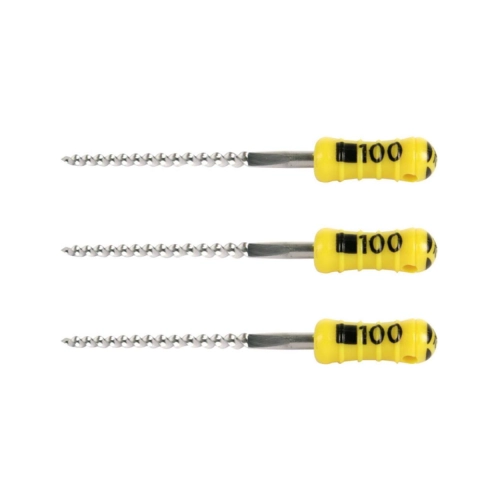 MAILLEFER READY STEEL K-FILES 21mm NR.100 STERIEL GEEL (6st)