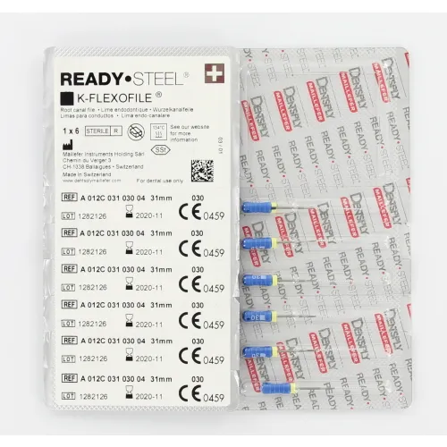 MAILLEFER READY STEEL FLEXO FILES 31mm NR.30 STERIEL BLAUW (6st)