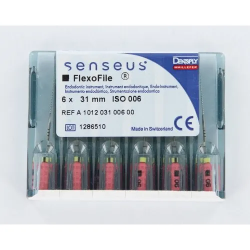 MAILLEFER READY STEEL SENSEUS FLEXOFILE 31mm NR.06 STERIEL ROZE (6st)