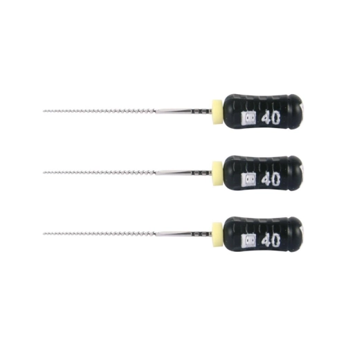 MAILLEFER READY STEEL SENSEUS FLEXOFILE 25mm NR.40 STERIEL ZWART (6st)