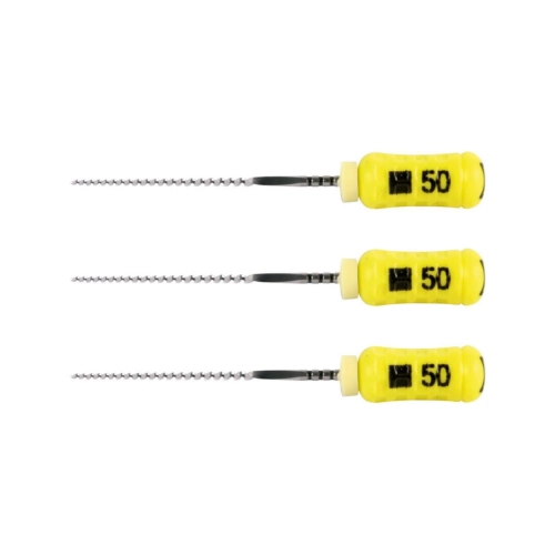 MAILLEFER READY STEEL SENSEUS FLEXOFILE 25mm NR.50 STERIEL GEEL (6st)