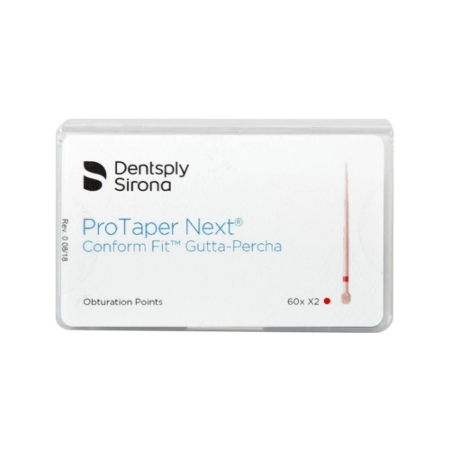 MAILLEFER PROTAPER NEXT CONFORM FIT GUTTA-PERCHA POINTS X2 ROOD (60st)