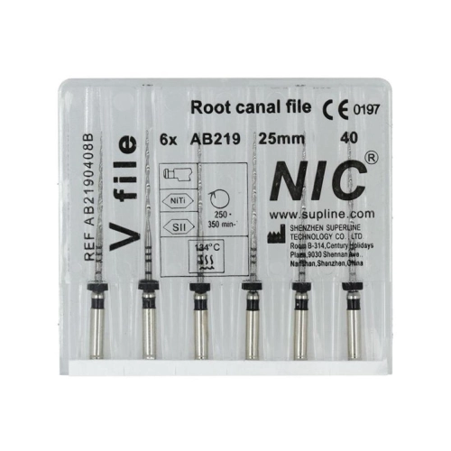 NIC RECIPROCEREND V-FILE 25mm R40 ZWART (6st)