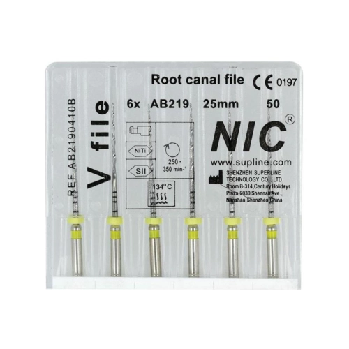 NIC RECIPROCEREND V-FILE 25mm R50 GEEL (6st)