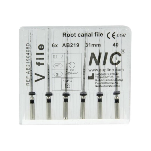 NIC RECIPROCEREND V-FILE 31mm R40 ZWART (6st)