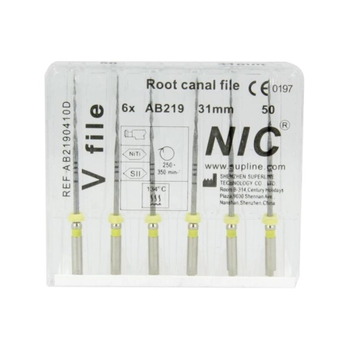 NIC RECIPROCEREND V-FILE 31mm R50 GEEL (6st)