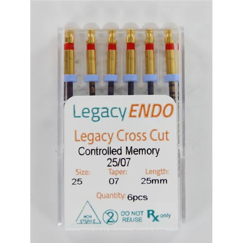 LEGACY ENDO CROSS CUT 25mm .07 NR. 25 ROOD (6st)