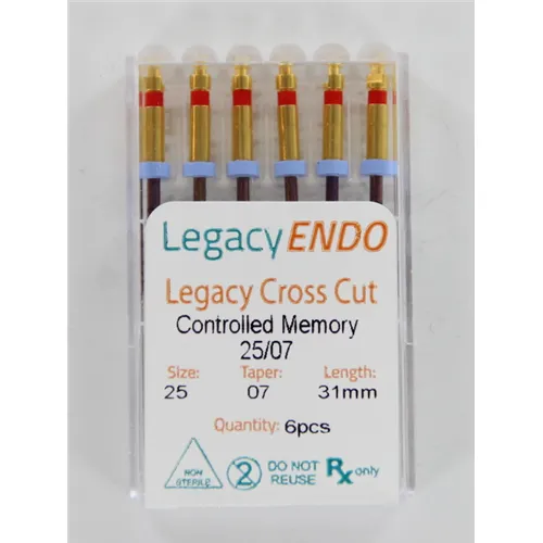 LEGACY ENDO CROSS CUT 31mm .07 NR. 25 ROOD (6st)