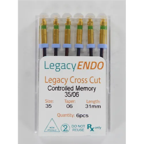 LEGACY ENDO CROSS CUT 31mm .06 NR. 35 GROEN (6st)