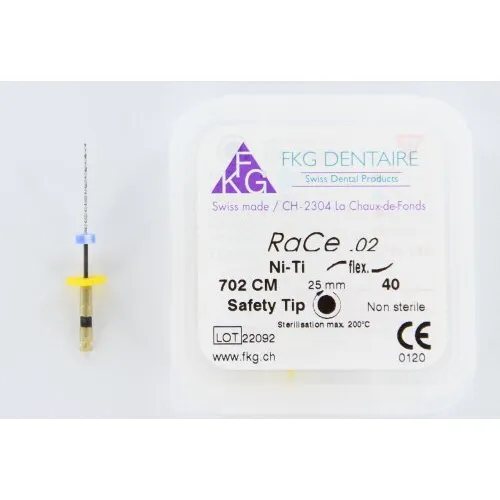 FKG RaCe Ni-Ti .02 25mm NR.40 ZWART (5st)