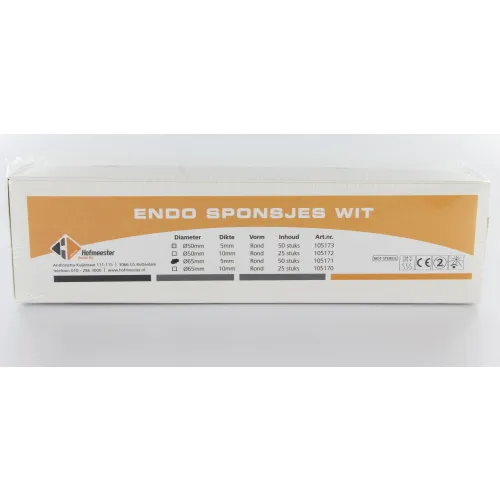 FHS ENDO SPONSJES WIT Ø 65 / 5mm (50st)