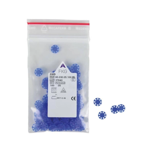FKG SAFETY MEMO DISCS 0,5mm BLAUW (100st)