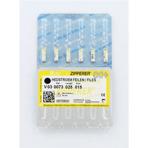 VDW ZIPPERER REAMERS 25mm 15 WIT (6st)