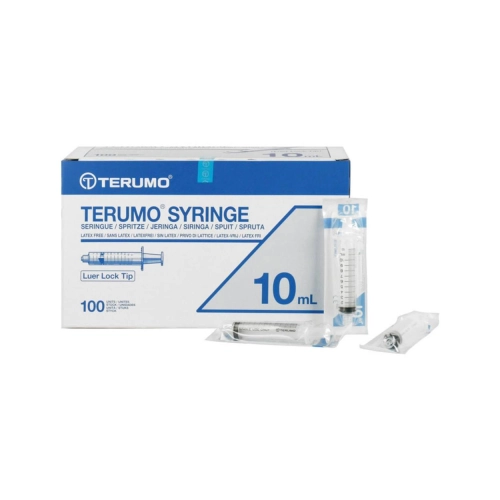 TERUMO SPUITJES 10cc/10ml LUER LOCK OMDOOS (100st)