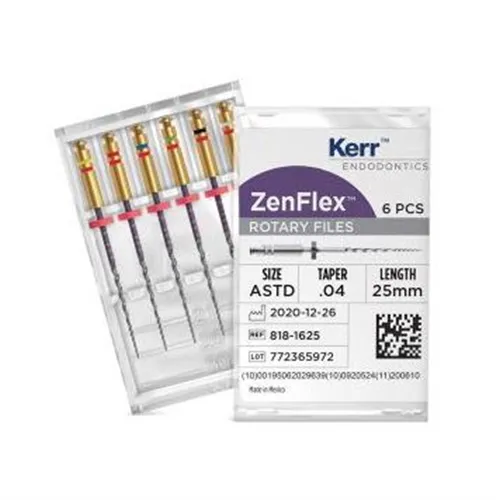 KERR ENDO ZENFLEX 20/.06/25mm ROTARY NITI FILE REFILL PACK (6st)