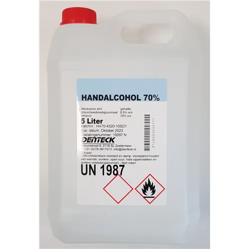 DENTECK (HAND) DESINFECTIE-ALCOHOL 70% (5ltr)