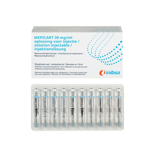 INIBSA MEPICART 3% ZONDER VASOCONSTRICTOR (50x1,8ml)