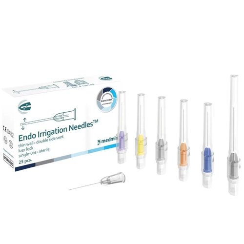 TRANSCODENT SPOELNAALDEN STERIEL 31G 0,28x25mm DOUBLE VENT VIOLET (25st)