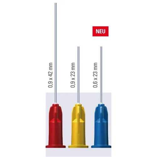 TRANSCODENT PASTA NAALDEN 23G 0,6x23mm BLAUW (100st)