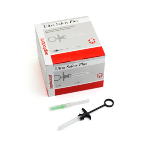 SEPTODONT INTRO 3x100 ULTRA SAFETY PLUS + RVS SPUIT USP XL AUTO ASPIRATIE