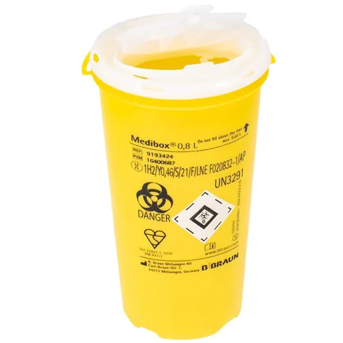 B. BRAUN MEDIBOX NAALDENCONTAINER (0,8ltr)