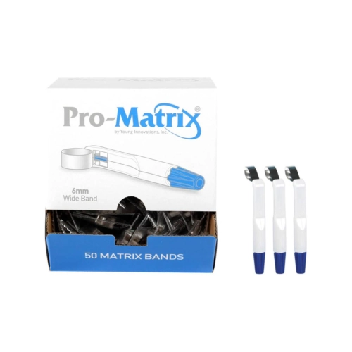 YOUNG PRO-MATRIX 6mm WIDE BLAUW (50st)