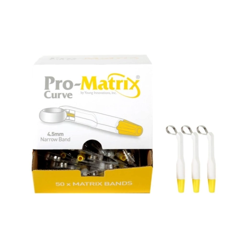 YOUNG PRO-MATRIX 4,5mm CURVED NARROW GEEL (50st)