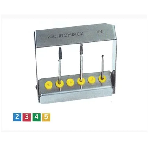 NICHROMINOX BORENSTANDAARD PLUG'IN RVS GROEN 7cm HOOG 6st 206004-4