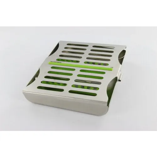 NICHROMINOX STERILISATIECASSETTE ERGO CLIP-10 18,4x15cm GROEN 182710-4