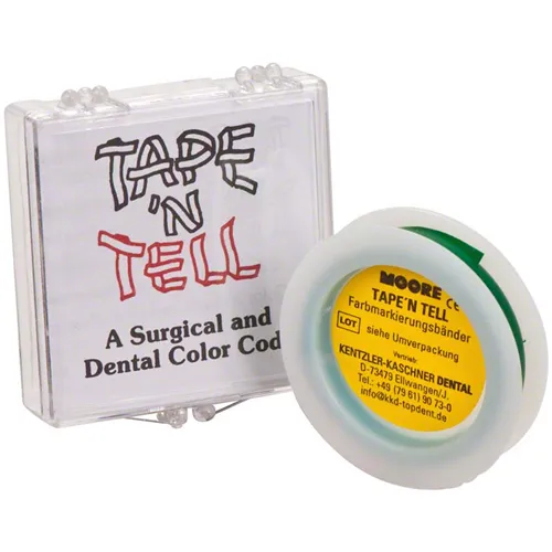 KENTZLER TAPE`N TELL IDENTIFICATIETAPE ROL GROEN (6mm/3,2mtr) 01434