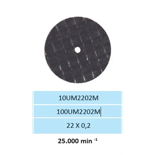 HORICO 10UM SEPARATIESCHIJF 220x0,2mm (10st)