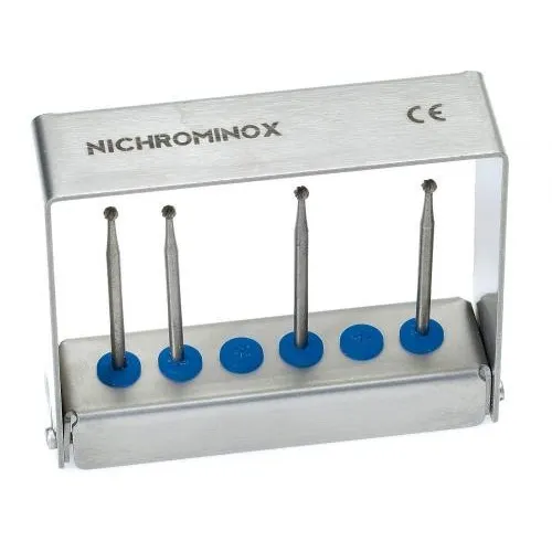 NICHROMINOX BORENSTANDAARD PLUG'IN RVS BLAUW 6cm HOOG 6st 206003-2