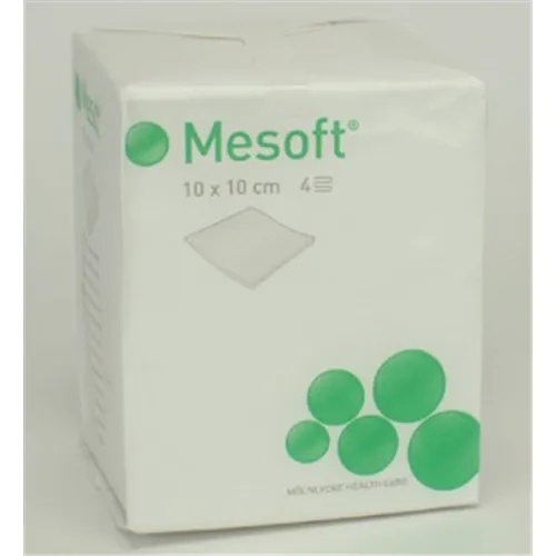 MOLNLYCKE MESOFT GAASJES NIET STERIEL NON WOVEN 10x10cm/4 laags (100st) REF 157300
