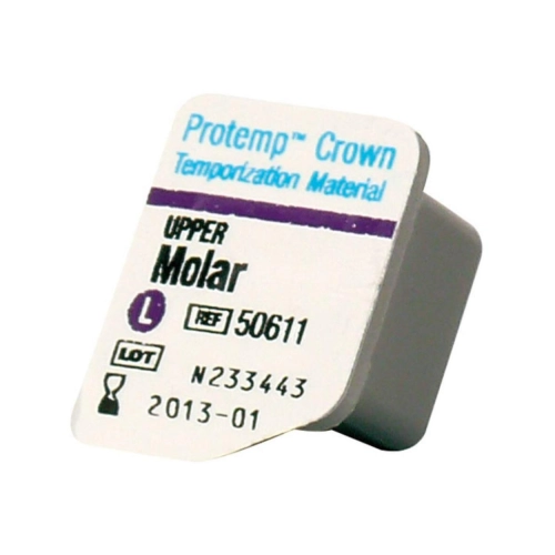 3M PROTEMP CROWN VOORGEVORMDE MODELLEERBARE NOODKROON MOLAR UPPER SMALL (5st)