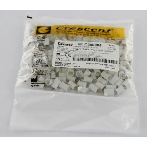 CRESCENT SCREWTYPE POLIJSTCUPS WIT/WEBBED WIT (144st)