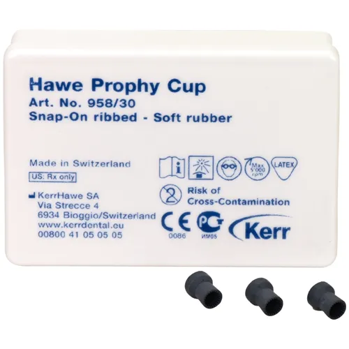 KERRHAWE SNAP-ON POLIJSTCUPS SOFT RIBBED GRIJS NR.958 (30st)