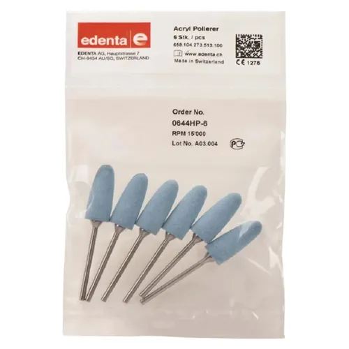 EDENTA HP ACRYLIC POLISHERS NR.0644 BLUE (6st)