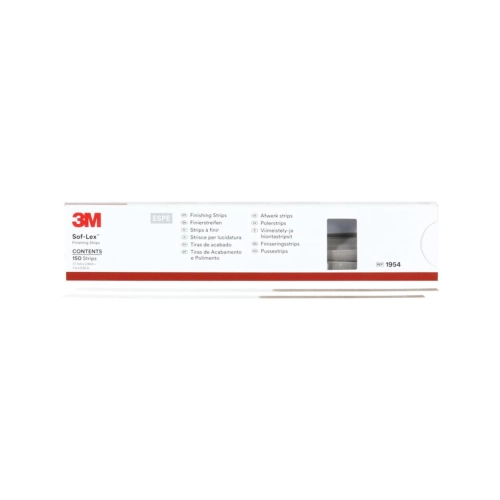 3M POLIJSTSTRIPS SOFLEX 1954 COARSE/MEDIUM ROOD (3,9mm/150st)