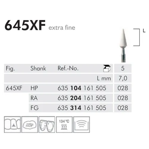 MEISINGER FG ARKANSAS STEENTJES SPITS 645XF028 (5st)