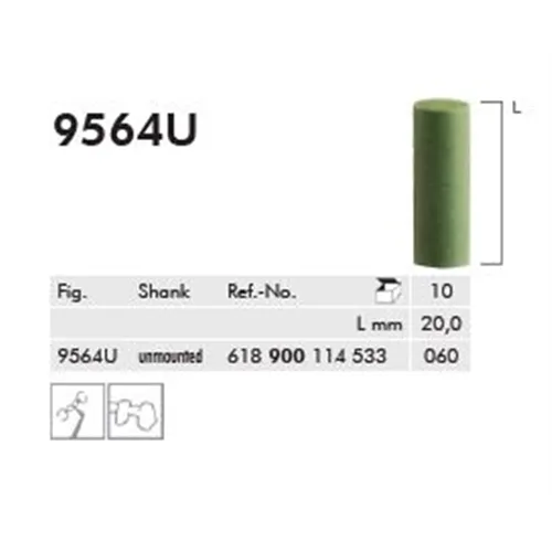 MEISINGER POLIJSTRUBBERS 9564U060 GROEN (10st)