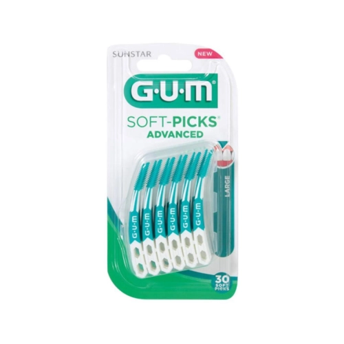 GUM SOFTPICKS ADVANCED BLISTER LARGE (6x30st)