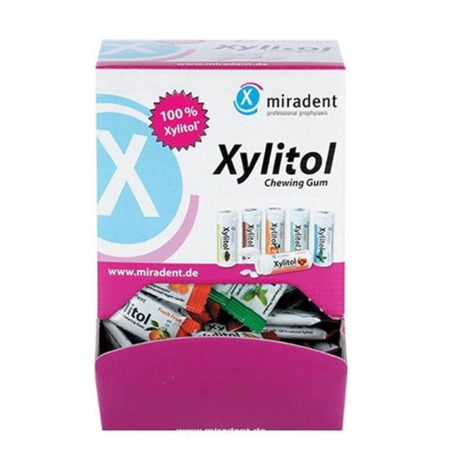 HAGER&WERKEN MIRADENT XYLITOL KAUWGOM ASSORTED (200x2st)