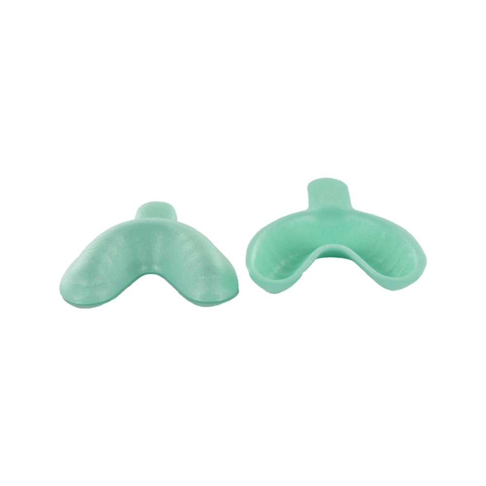 172311 - FHS DISPOSABLE FLUORIDE TRAYS SINGLE ARCH SMALL GROEN (100st)