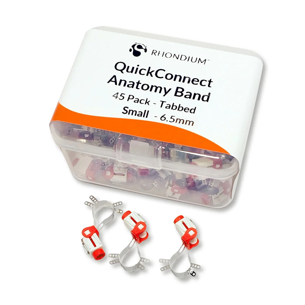 183229 - RHONDIUM QUICKCONNECT TABBED SMALL 6,5mm ROOD (45st)