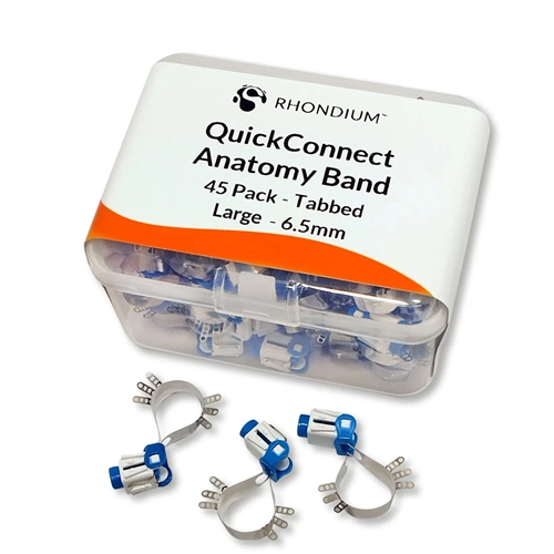 RHONDIUM QUICKCONNECT TABBED LARGE 6,5mm BLAUW (45st)