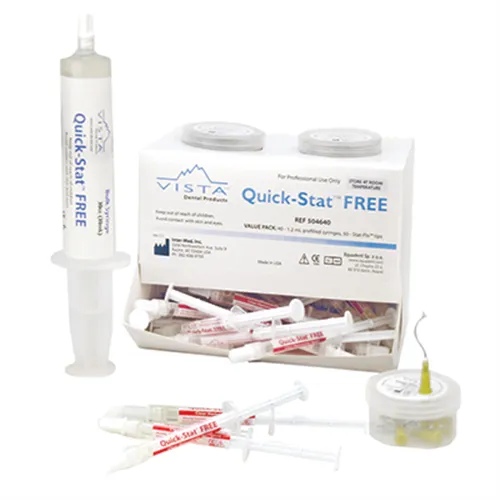 VISTA QUICK-STAT FREE (25% AlCl) BULK SYRINGE KIT (1x30ml spuit, 20 Sta flo tips, 20 <br />lege spuitjes 1,2ml)